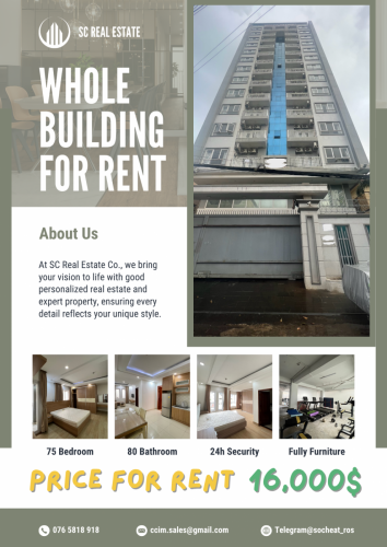 75 Bedroom | Whole Building for Rent in BKK