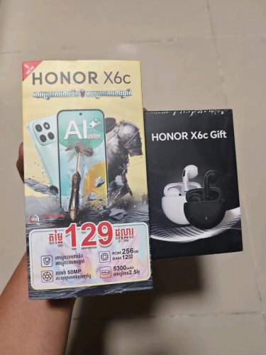 Honor x6c 256G brand new , warranty 1 year
