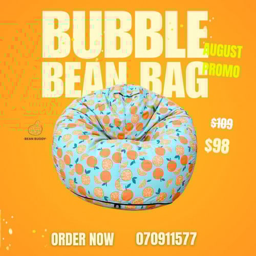 សាឡុងអង្គុយគ្រាប់ស្នោ Bean Bag promo-10% off