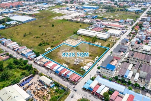 #LANDFORSALE ដីពាណិជ្ជកម្មស្ថិតនៅតំបន់មានការរីកចំរើនខ្លាំង​ -📍ភ្នំពេញថ្មី, សែនសុខ, ភ្នំពេញ