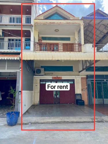 ផ្ទះសម្រាប់ជួលធ្វើអាជីវកម្ម នៅជិតវត្ត អង្គតាមិញShop house for rent at Angtaminh