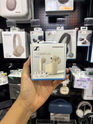 Sennheiser Accentum Open Cream – Open-Ear, 12H Battery, Bluetooth 5.2