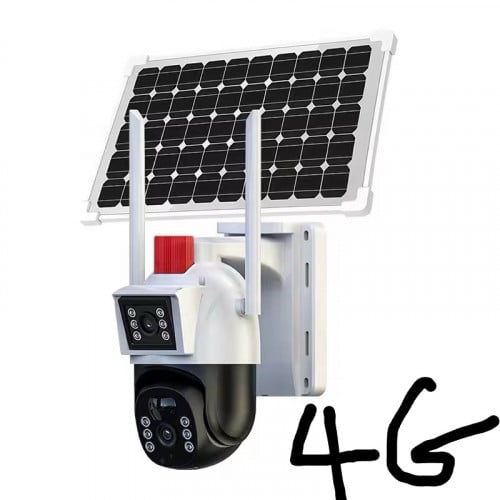 Solar 4G Camera PIR plz dual len 4Mp+4Mp