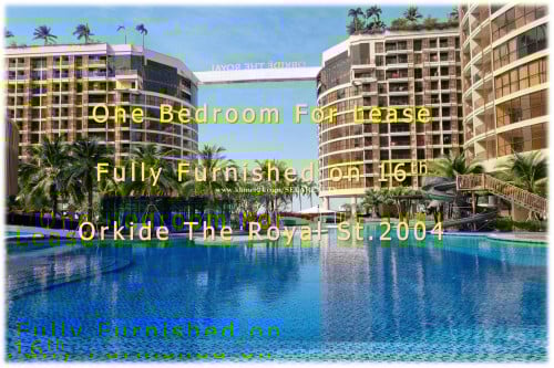 #SC028 👉 Just Available For Rent ! Condo One Bedroom at Orkide St. 2004 High Floor