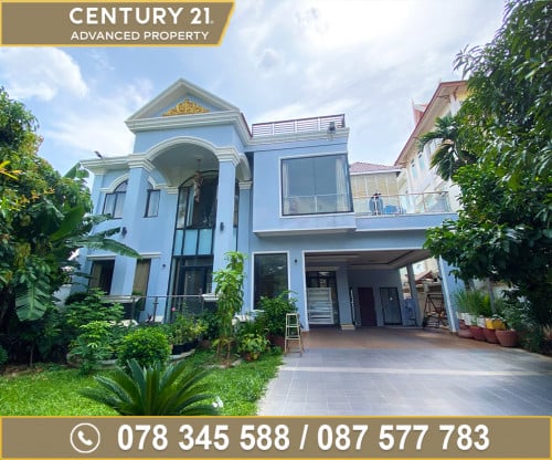 🏘 ផ្ទះវីឡា សម្រាប់ជួល ជិតផ្លូវឯកឧត្តមជាសុផារ៉ា (598) ខណ្ឌឫស្សីកែវ