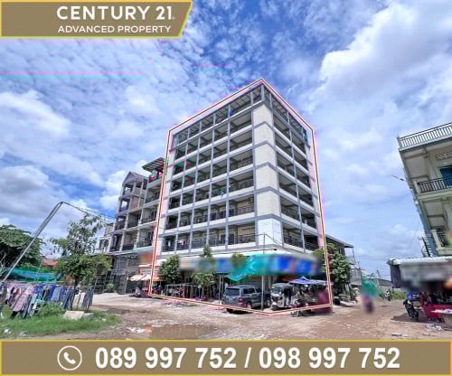 🏢 អគារ (8ជាន់) ស្ថិតនៅជិតអគារពន្ធដារ ខណ្ឌជ្រោយចង្វារ​ ត្រូវការលក់បន្ទាន់ខ្លាំង