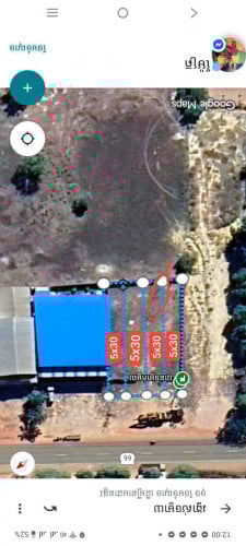 ដីបំបែកក្បាលលក់នៅលើផ្លូវ 50 ម៉ែត្រប្រភេទដីអាជីវកម្ម