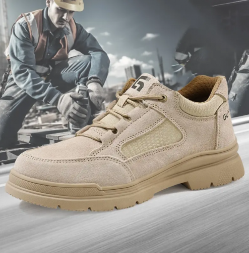 ស្បែកជើងក្បាលដែកបាតដែកគុណភាពខ្ពស់ / High Quality Safety Shoe