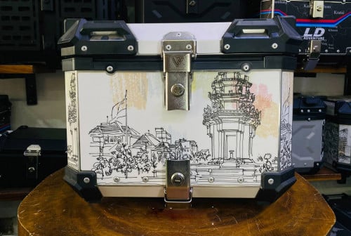 [បោះដុំ លក់រាយ] Top box ធុងអុីណុកចំនុះលិត្រ 45L តម្លៃល្អជាងមុន 78$