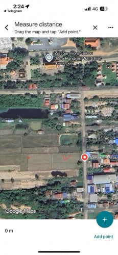 ដីលក់បន្ទាន់ ជាប់ផ្លូវប៊ូតុង10m. ពី មុនតំលៃ 85000$ ចុះសល់ត្រឹម 65000$