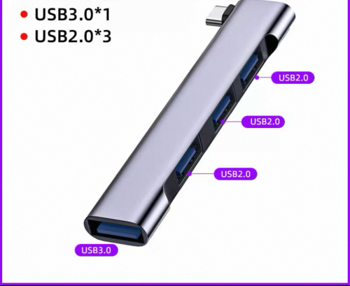 ឌុយបំបែក Type C 4 Ports