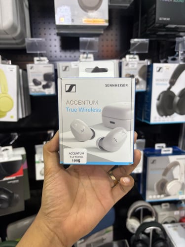 Sennheiser Accentum TWS White – ANC, 28H Battery, Bluetooth 5.3