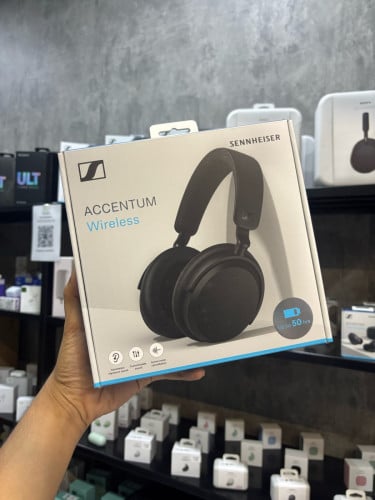 Sennheiser Accentum Wireless Black – ANC, 40H Battery, Bluetooth 5.2
