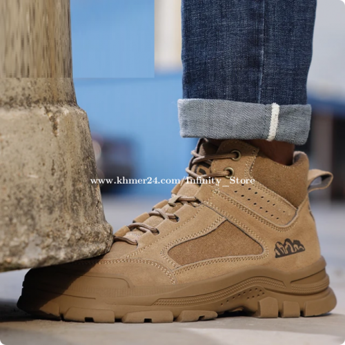 ស្បែកជើងសុវត្ថិភាពក្បាលដែកម៉ាក Guyisa (Safety Shoe With Metal Head and Metal Sole)