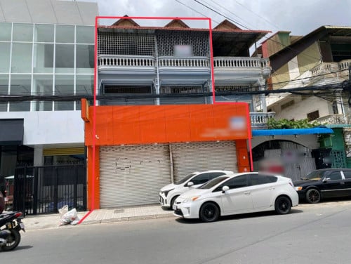 Shophouse for Rent at Psar Derm Thkov