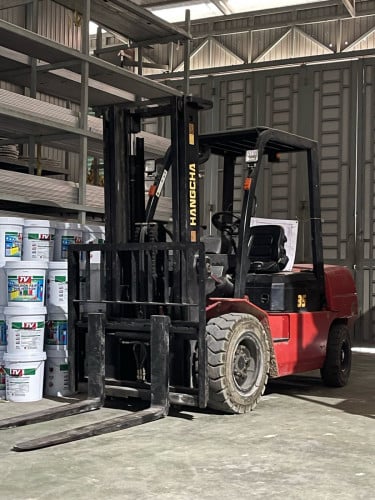 Forklift Hangcha 3.5T លេីកកំពស់បាន3M ចូលទូរកុទីទ័របាន