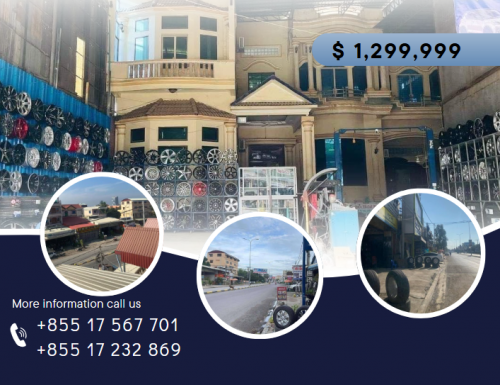 Home for Sale ផ្ទះលក់ ក្នុងក្រុងបាត់ដំបង ទីតាំងល្អ