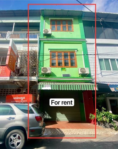 ផ្ទះសម្រាប់ជួល! នៅសង្កាត់បឹងកក់ទីពីរ ជិតផ្សារទួលគោក   | Shop house rent Boeng Kak II near TK Market