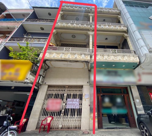 Shophouse for Rent | Kampuchea Krom, Phnom Penh