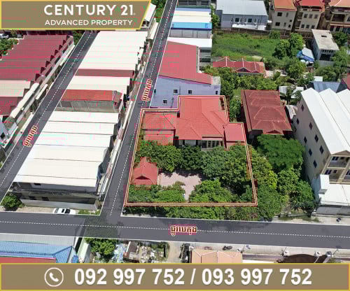 🏘 ផ្ទះវីឡា (កែង) នៅក្រោយមជ្ឈមណ្ឌល​ពាណិជ្ជកម្ម អ៊ែតវូត ត្រូវការលក់បន្ទាន់ខ្លាំង