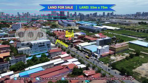 ដីលក់/ជួលផ្លូវជាតិ៦អា