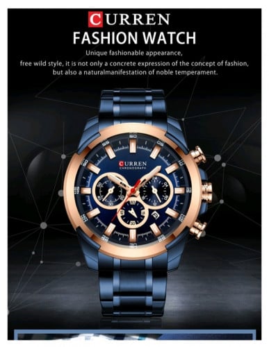 នាឡិការ CURREN ថ្មីប្រអប់