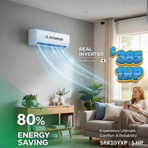 ម៉ាសុីនត្រជាក់ជប៉ុន ១សេះសន្សំសំចៃ R32 1HP 385$/គ្រឿង មានតែ ១០គ្រឿងតែប៉ុណ្ណោះ