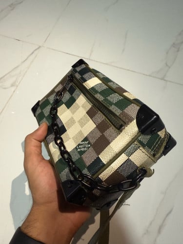 LV Bag | Louis Vuitton Mini Soft Trunk Coated Canvas Shoulder Bag Multiple Colors Green