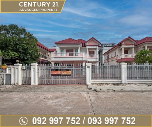 🏘 វីឡាទោល (Single Villa) ក្នុងបុរី ពិភពថ្មី​សំរោងអណ្តែត ត្រូវការលក់បន្ទាន់ខ្លាំង