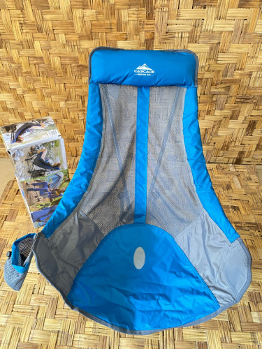 Cascade Mountain Tech Sling Chair features a comfortable, relaxed sling design with a high back