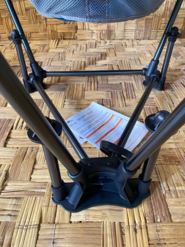 Cascade Mountain Tech Sling Chair features a comfortable, relaxed sling design with a high back