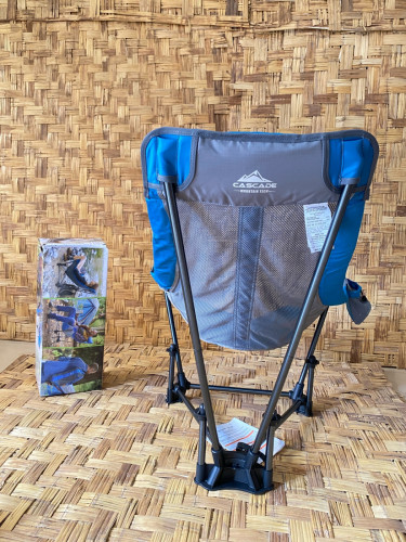 Cascade Mountain Tech Sling Chair features a comfortable, relaxed sling design with a high back