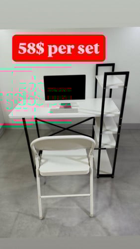 Desk set for study or work