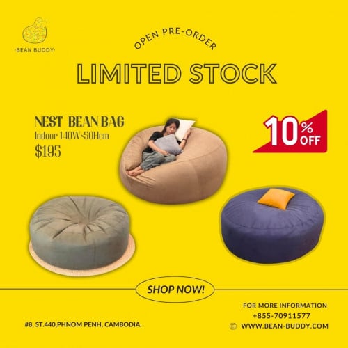 Nest bean bag Limited offers till 31st Aug