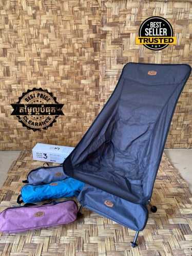 ZED folding chair, Korea brand 7075 aluminum alloy high-back moon chair