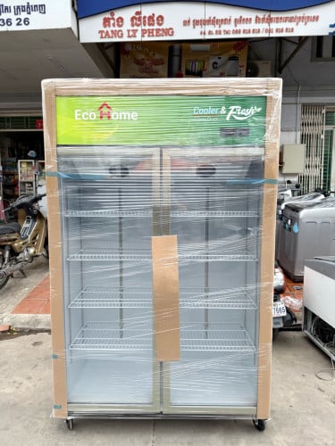 ទូក្លាសេទ្វារពីរថ្មី ត្រជាក់ស្ងួត ស្រួលប្រើ ធានា១ឆ្នាំ