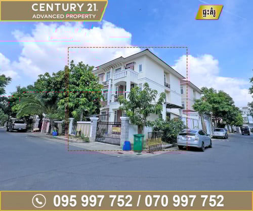 🏘 វីឡាភ្លោះ កែង (Twin) សម្រាប់ជួល ក្នុងបុរី ហ្គ្រេនជ្រោយចង្វារ ផ្លូវជាតិលេខ6A