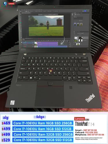 Business Laptop ThinkPad T14 Gen1 Core i7 10th