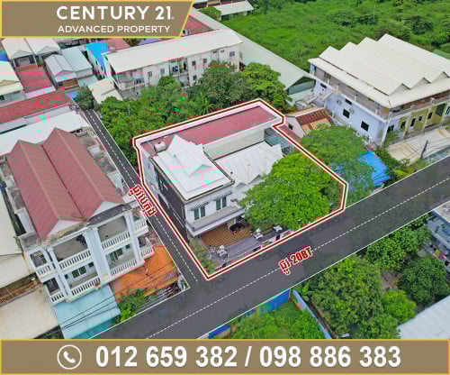 🏘 ផ្ទះវីឡា (កែង)  សម្រាប់ជួល នៅជិតផ្លូវធំ371 និងផ្សារប៉េសេ