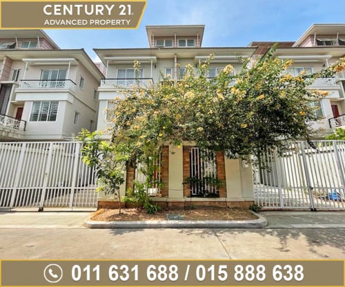 🏘 វីឡាភ្លោះ (Twin) សម្រាប់ជួល ក្នុងបុរី ប៉េងហួតបឹងស្នោ