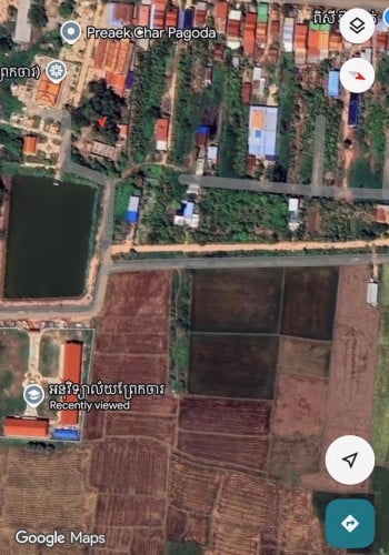 ដី​ នៅស្រុកល្វាឯម​ ​លក់​ ទំហំ15 m x  32 - 35m