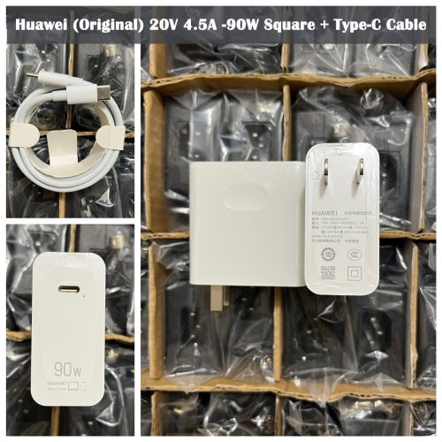 Adapter Huawei (Original) 20V 4.5A -90W Square + Type-C Cable