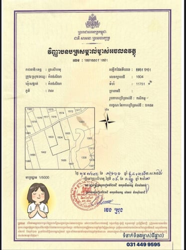 出售土地 Land for Sell in Sihanoukville ដីលក់ (ប្លង់រឹង ម្ចាស់ផ្ទាល់)