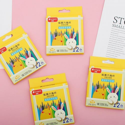 ខ្មៅដៃកូល័រ 48 colour 12 cloour pencils សំភារះសិក្សា stationery