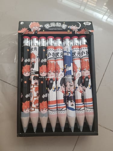 ខ្មៅដៃ ធំលាត ​និង ​រូបតុក្តតា Big Pencil សំភារះសិក្សា stationery