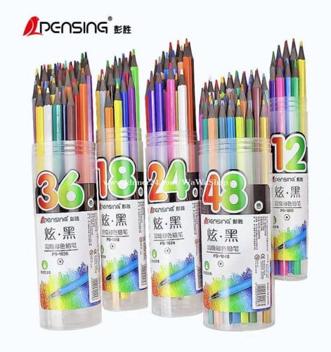 ខ្មៅដៃកូល័រ pencils color 12 ដើម និង​ 48 ដើម សំភារះសិក្សា stationery