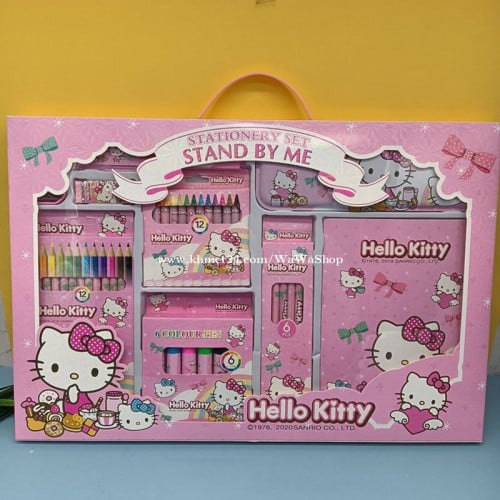 ឈុតសៀវភៅរូបភាព ខ្មៅដៃ​ បន្ទាត់ សំភារះសិក្សា stationery​ picture book pencil crayon marker ruler set