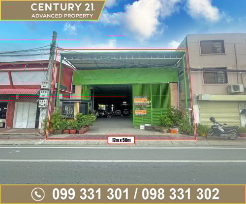 🏠ឃ្លាំង សម្រាប់ជួល លើផ្លូវវេងស្រេង នៅជិតផ្សារចោមចៅ សង្កាត់ចោមចៅ