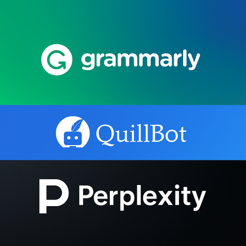 Grammarly Pro - Quillbot Premium - Perplexity Pro 1Year Package