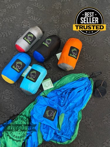 Grassman Double Hammock –  Camping Hammock with Straps, Strong & Lightweight Nylon